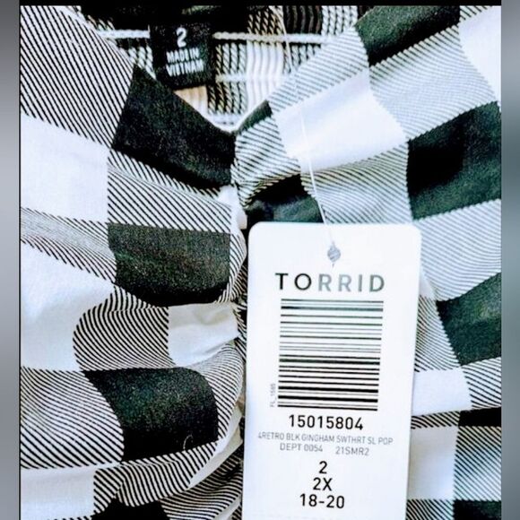 TORRID PlusโSize Midi Poplin Fit & Flare Skater Dress Size 2X - Picture 13 of 16